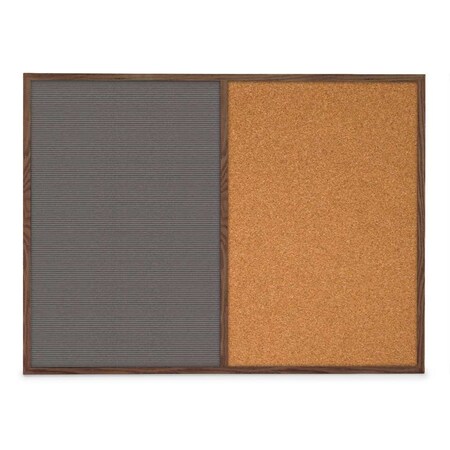 United Visual Products Slim Style Indoor Enclosed Corkboard, 48 UVRDS48SBH-WHITE-PEARL